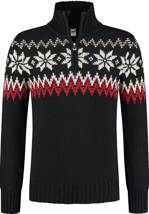 Dale Of Norway Myking Sweater Trui Heren Black Raspberry Off