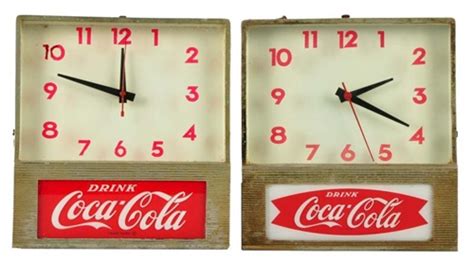 Coca Cola Electric Light Up Clock Auctions Price Archive