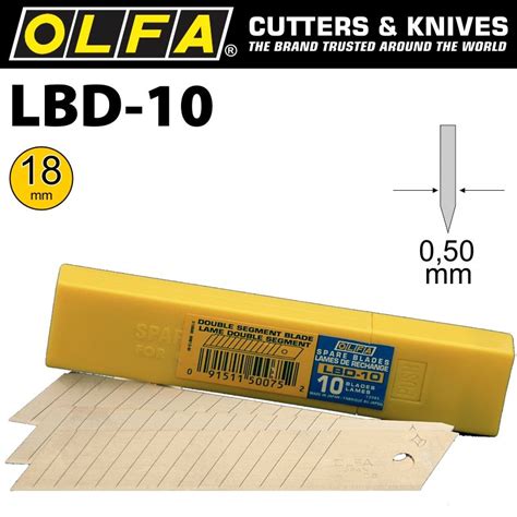 Olfa Double Segmented Heavy Duty Blades Lbd Pack Mm Leroy