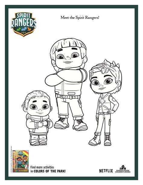 Spirit Rangers Characters Coloring Page Mama Likes This