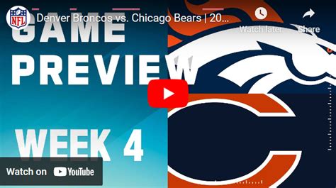 Denver Broncos vs. Chicago Bears: Video preview for NFL Week 4