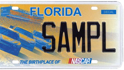 Florida Unveils Redesigned Nascar Specialty License Plates