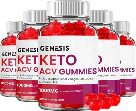 5 Pack Genesis Keto Gummies Genesis Keto Acv Gummies