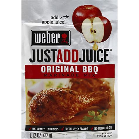 Weber Marinade Mix Original Bbq 112 Oz Sauces And Marinades Reasors