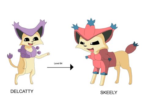 Evolution of Delcatty by KelseyEdward on deviantART