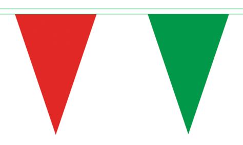 Green And Red Bunting Triangle For Sale Buy Bunting At Flagman Ie