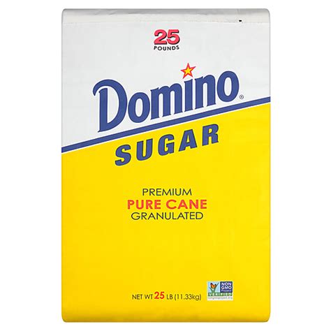 Domino Premium Pure Cane Granulated Sugar 25 lb Bag Azúcares y