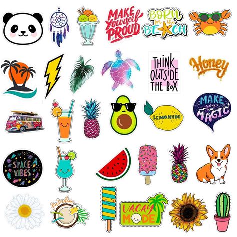 Fridja Water Stickers Bottles Big Cute Waterproof Trendy Stickers For Teens