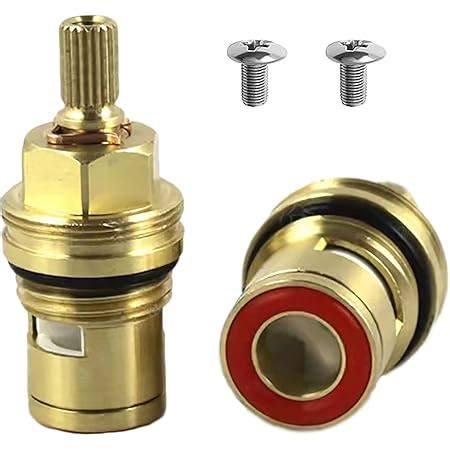 Faucet Valves Brass Ceramic Stem Disc Cartridge Replacement Quarter