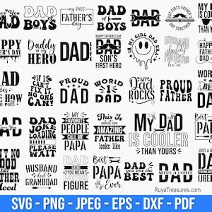 Father S Day Bundle Svg Png Daddy Svg Bundle Dad Svg Father Svg