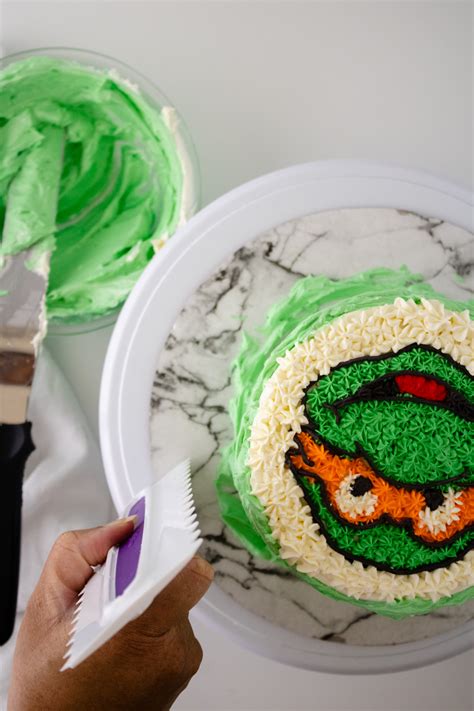 Teenage Mutant Ninja Turtle Cake Decorating Tutorial - Made In A Pinch