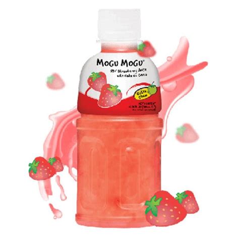 Bebida Mogu Mogu De Fresa Ml Bebidas De Fresa Natillas De Coco