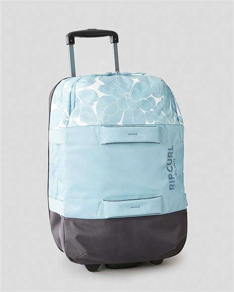 Shop Rip Curl F Light Transit Small Wheeled Travel Bag In Dusty Blue