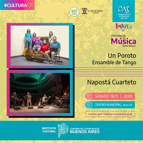 UN POROTO NAPOSTÁ CUARTETO Teatro Municipal Bahía Blanca