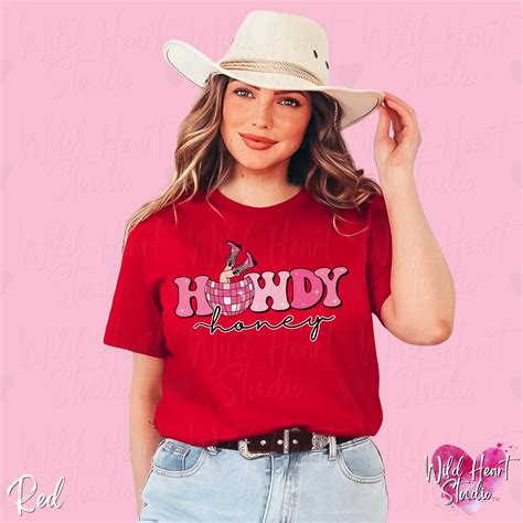 Howdy Honey Disco Cowgirl Valentine Tshirt Retro Country Western Bachelorette Nashville Girls