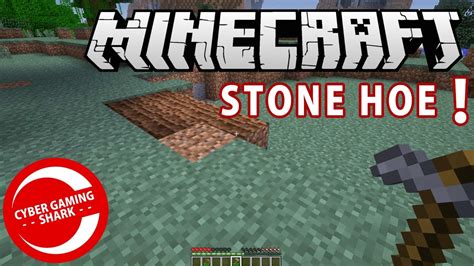 How To Make A Stone Hoe Minecraft Youtube