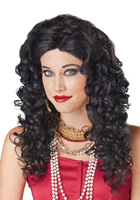 Womens Captain Hook Black Wig