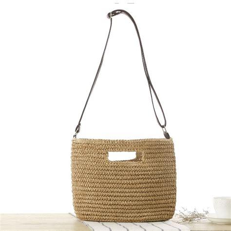 Beige Knit Adjustable Cut Out Summer Shoulder Bag Baginning