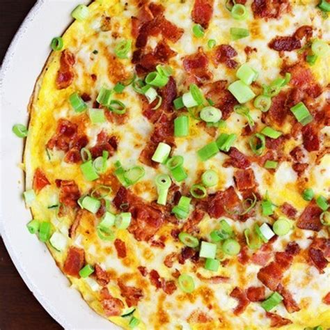 Cheesy Bacon Potato Frittata Recipe