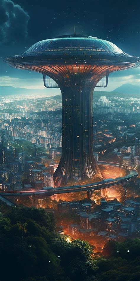 Pin By Abby Miller On Pictures Prompts Futuristic City Sci Fi