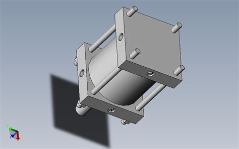 气缸cs1cq125 100 Solidworks 2006 模型图纸下载 懒石网