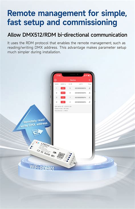 New Products LTECH Waterproof DMX RDM Decoders For High Low Voltage