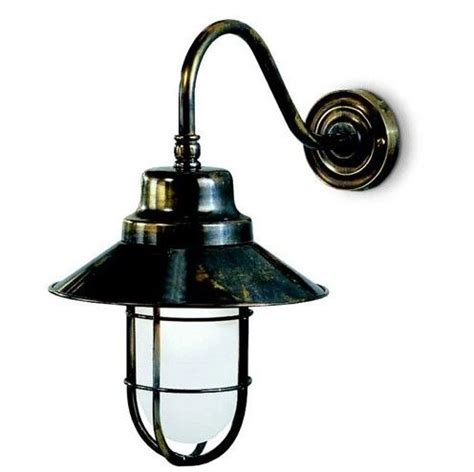 WheelHouse Exterior Wall Light In Solid Antique Brass From Richard