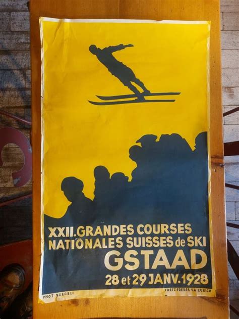 Plakat Skirennen Gstaad Kaufen Auf Ricardo