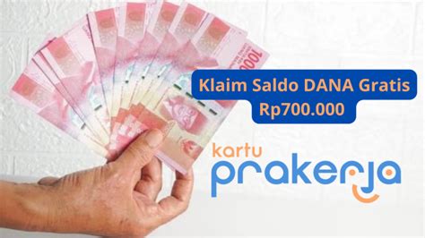 Tarik Saldo Dana Rp Gratis Dari Kartu Prakerja Program