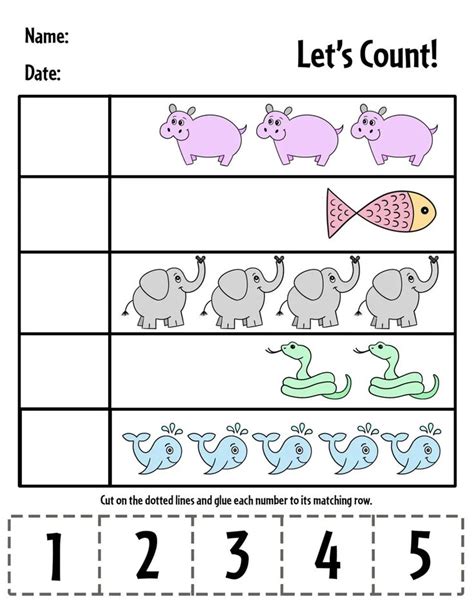 The Worksheet For Counting Numbers To 10 With Pictures Of Elephants And