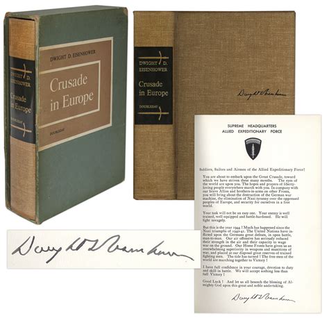 Lot Detail - Dwight D. Eisenhower Signed D-Day Speech From ''Crusade in ...