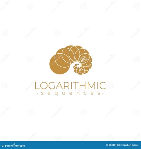 Plantilla De Logotipo De Geometría Sagrada Secuencias Logarítmicas