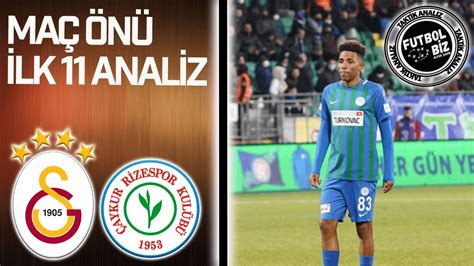 Galatasaray Rizespor Ma N Galatasaray Taktik Analiz Lk Ler