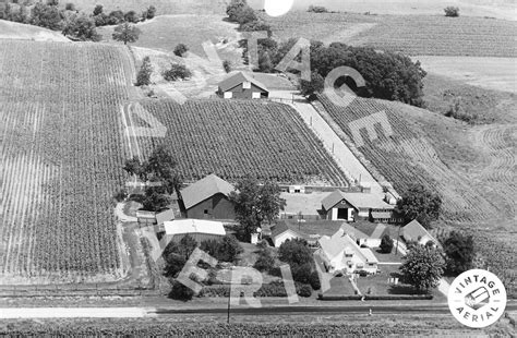 Vintage Aerial Illinois Rock Island County Aro