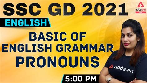 Ssc Gd Ssc Gd English Basic Of English Grammar Pronoun