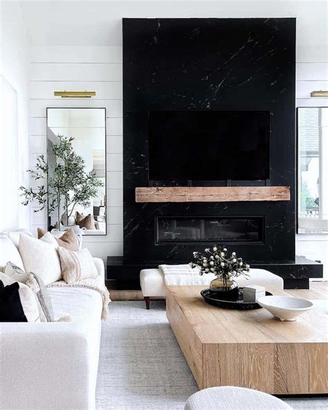 Inspirational Black Fireplace Ideas for a Vivid Impact - Farmhousehub