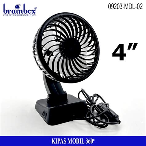 Kipas Angin Mobil Derajat V Single Double Blower Portable Fan