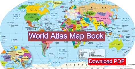 World Atlas Map Book in PDF