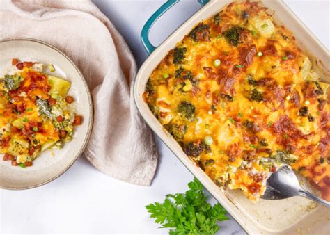 Loaded Cheesy Chicken Broccoli And Potato Casserole West Coast