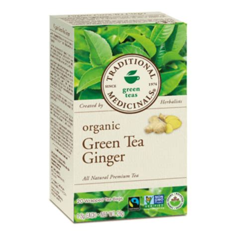 Traditional Medicinals Organic Green Tea Ginger 20 S HealthQuest Ltd