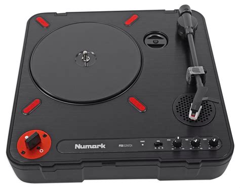 Numark PT01 Scratch Portable DJ Turntable W Scratch Switch Speaker USB