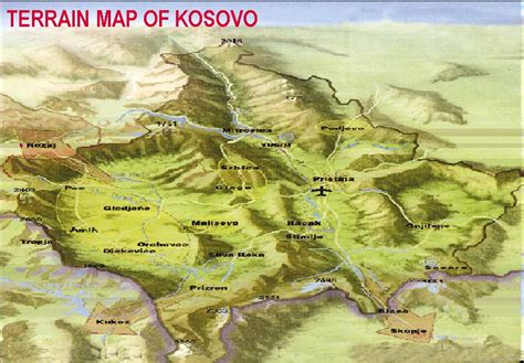 Kosovo Carte Et Image Satellite