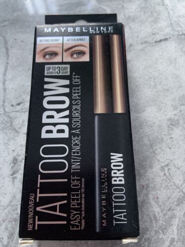 Maybelline Tattoo Brow Easy Peel Off Tint Light Brown 3600531417734 Ebay