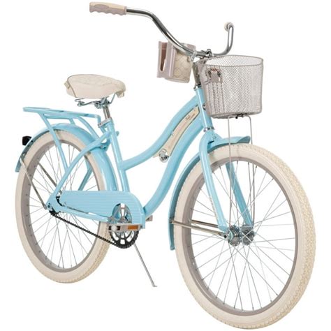 Huffy 24 In. Girls Nel Lusso Women's Classic Beach Cruiser Bike, Light Blue - Walmart.com