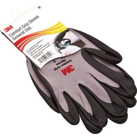 3M CGL GU General Use Comfort Grip Gloves Large Nylon Fiber Gray US