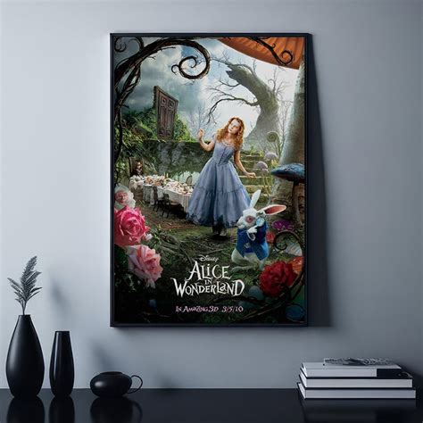 Alice In Wonderland Movie Poster Home Decor Print Painting Wall