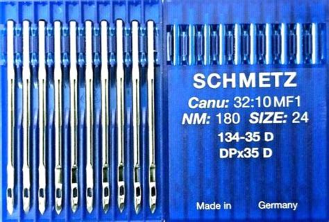 Schmetz Dpx35d 134 35d Canu3210mfi Nm18024 Industrial Sewing Machine