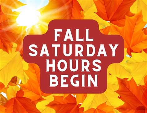 Fall Saturday Hours - Bristol Public Library