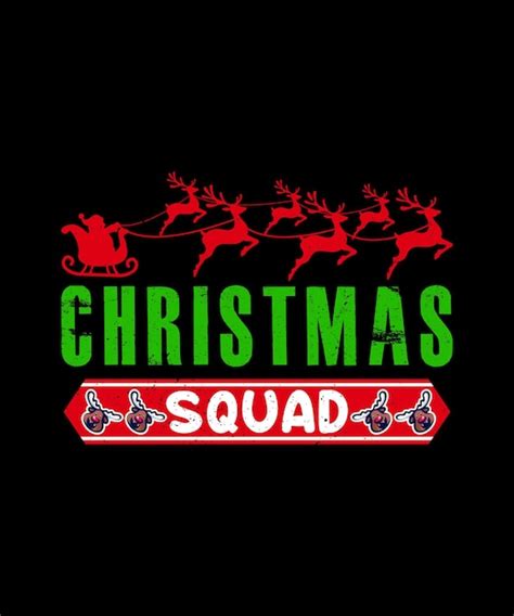 Premium Vector Christmas Squad Funny Santa Reindeer Tshirt Design