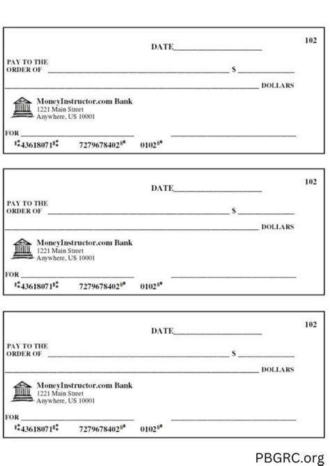 Free Printable Blank Check Template – [Example, Layout] Excel, PDF